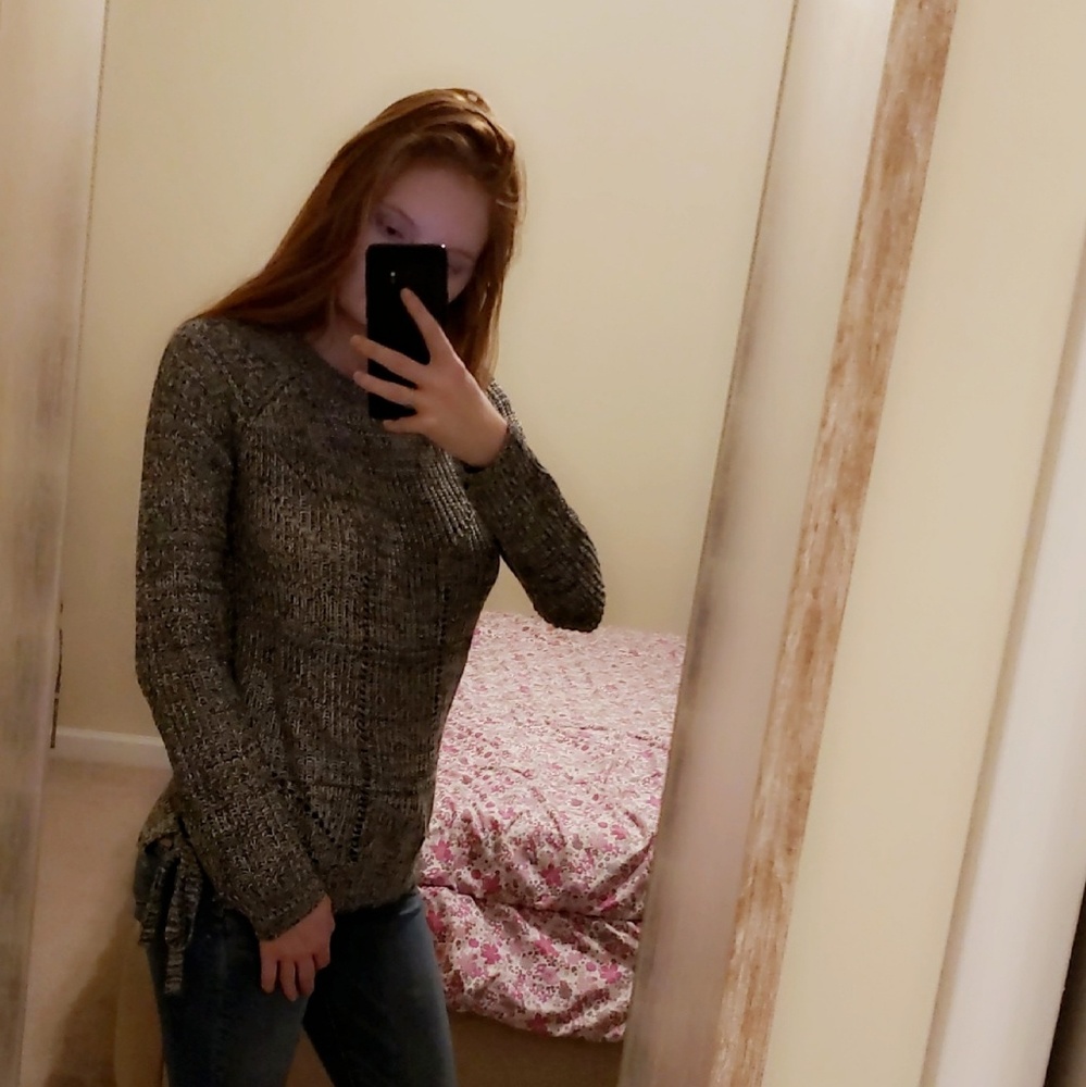 Gray SO sweater size small